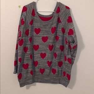 Torrid Heart Sweatshirt Size 3